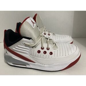 Nike Air Jordan Max Aura 5 GS White Red Gray DZ4352-101 Youth Size 6Y